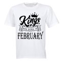 Kings Are Born in February - Adults - T-Shirt