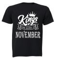 Kings Are Born in November - Adults - T-Shirt
