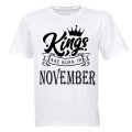 Kings Are Born in November - Adults - T-Shirt