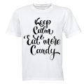 Keep Calm, Eat More Candy - Halloween - Kids T-Shirt