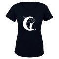 Kitten on the Moon - Ladies - T-Shirt