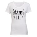 Let's Get Lit - Christmas Lights - Ladies - T-Shirt