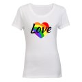 Love Heart, Pride - Ladies - T-Shirt