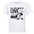 Love & A Dog - Kids T-Shirt