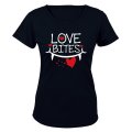 Love Bites - Fangs - Valentine Inspired - Ladies - T-Shirt