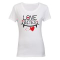 Love Bites - Fangs - Valentine Inspired - Ladies - T-Shirt