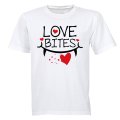 Love Bites - Fangs - Valentine - Adults - T-Shirt