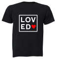 Loved - Square - Valentine - Adults - T-Shirt