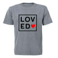 Loved - Square - Valentine - Kids T-Shirt
