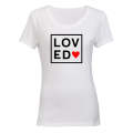 Loved - Square - Valentine - Ladies - T-Shirt