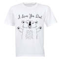 Love You Dad - Expressed - Adults - T-Shirt
