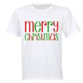 Merry Christmas - Colourful - Kids T-Shirt