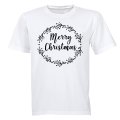 Merry Christmas - Circular - Adults - T-Shirt