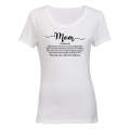 Mom Definition - Noun - Ladies - T-Shirt