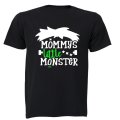 Mommy's Little Monster - Halloween Frankenstein - Kids T-Shirt
