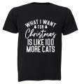 More Cats - Christmas - Adults - T-Shirt