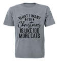More Cats - Christmas - Adults - T-Shirt
