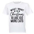 More Cats - Christmas - Adults - T-Shirt