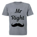 Mr Right. - Adults - T-Shirt