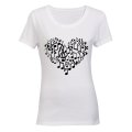 Music Note Heart - Ladies - T-Shirt
