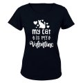My Cat is My Valentine - Ladies - T-Shirt