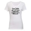 Naughty Boy List - Christmas - Ladies - T-Shirt