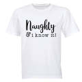 Naughty & I Know It - Christmas - Adults - T-Shirt
