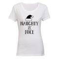 Naughty or  Nice - Christmas - Ladies - T-Shirt