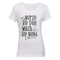 Nurse By Day - Halloween - Ladies - T-Shirt