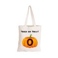 O - Halloween Pumpkin - Eco-Cotton Trick or Treat Bag
