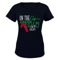 On the Naughty List - Christmas - Ladies - T-Shirt