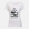 Open Bar & A Wedding - Ladies - T-Shirt