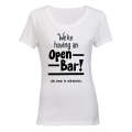 Open Bar & A Wedding - Ladies - T-Shirt