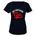 Out Here Being Cute - Ladies - T-Shirt