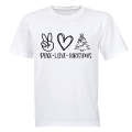 Peace. Love. Christmas - Kids T-Shirt