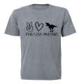 Peace. Love. Dinosaurs - Adults - T-Shirt