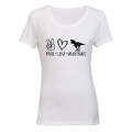 Peace. Love. Dinosaurs - Ladies - T-Shirt