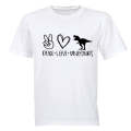 Peace. Love. Dinosaurs - Kids T-Shirt
