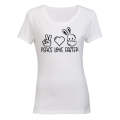 Peace. Love. Easter - Ladies - T-Shirt