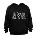 Peace. Love. Pizza - Hoodie