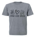 Peace. Love. Pizza - Kids T-Shirt