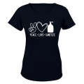 Peace. Love. Sanitize - Ladies - T-Shirt