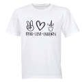 Peace. Love. Unicorn - Kids T-Shirt