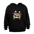 Peeking Owl- Stars - Hoodie
