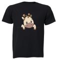 Peeking Giraffe - Kids T-Shirt
