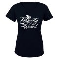 Perfectly Wicked - Witch Hat - Halloween Inspired - Ladies - T-Shirt