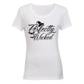 Perfectly Wicked - Witch Hat - Halloween Inspired - Ladies - T-Shirt