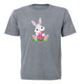 Pink Egg - Easter Bunny - Kids T-Shirt