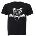 Pitbull - Peeking Dog - Kids T-Shirt