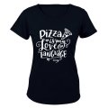 Pizza is My Love Language - Valentine Inspired - Ladies - T-Shirt